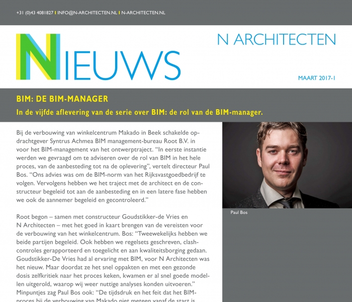 Nieuws maart - 1 Interview met bimmanager Paul Bos over BIM